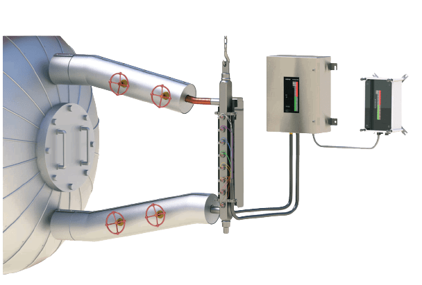 Steam drum level measurement